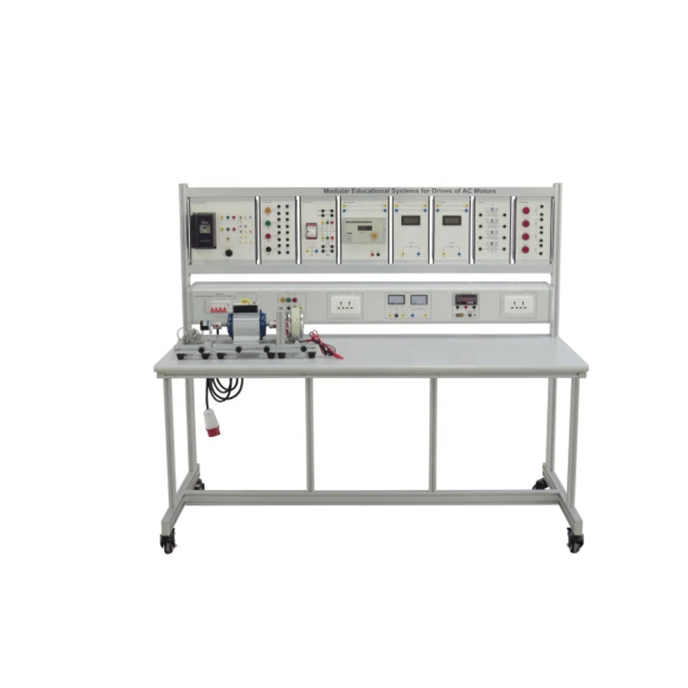 Modular Educational Systems for  Drives of AC Motors Electrical Machine Trainer Technical Educational Equipment