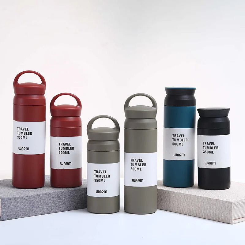 OEM 500ml Japanese Harajuku Style Double Wall Insulated Vacuum Travel Tumbler Thermos Vacuum Flask