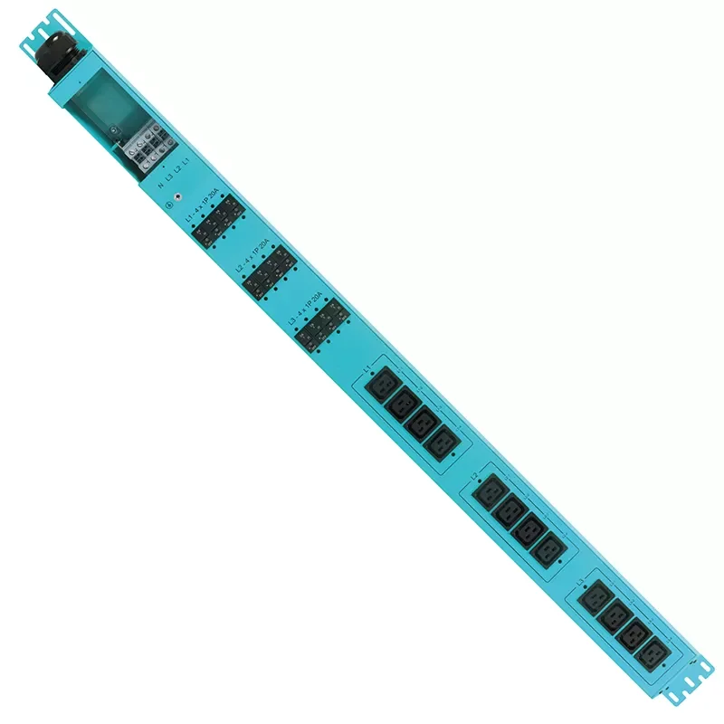 PDU Manufacturer Exclusive 380V-433V Max Power 57kw PDU 80A 3 Phase 12 connectors C19 Sockets pdu with ETL Intertek test mark
