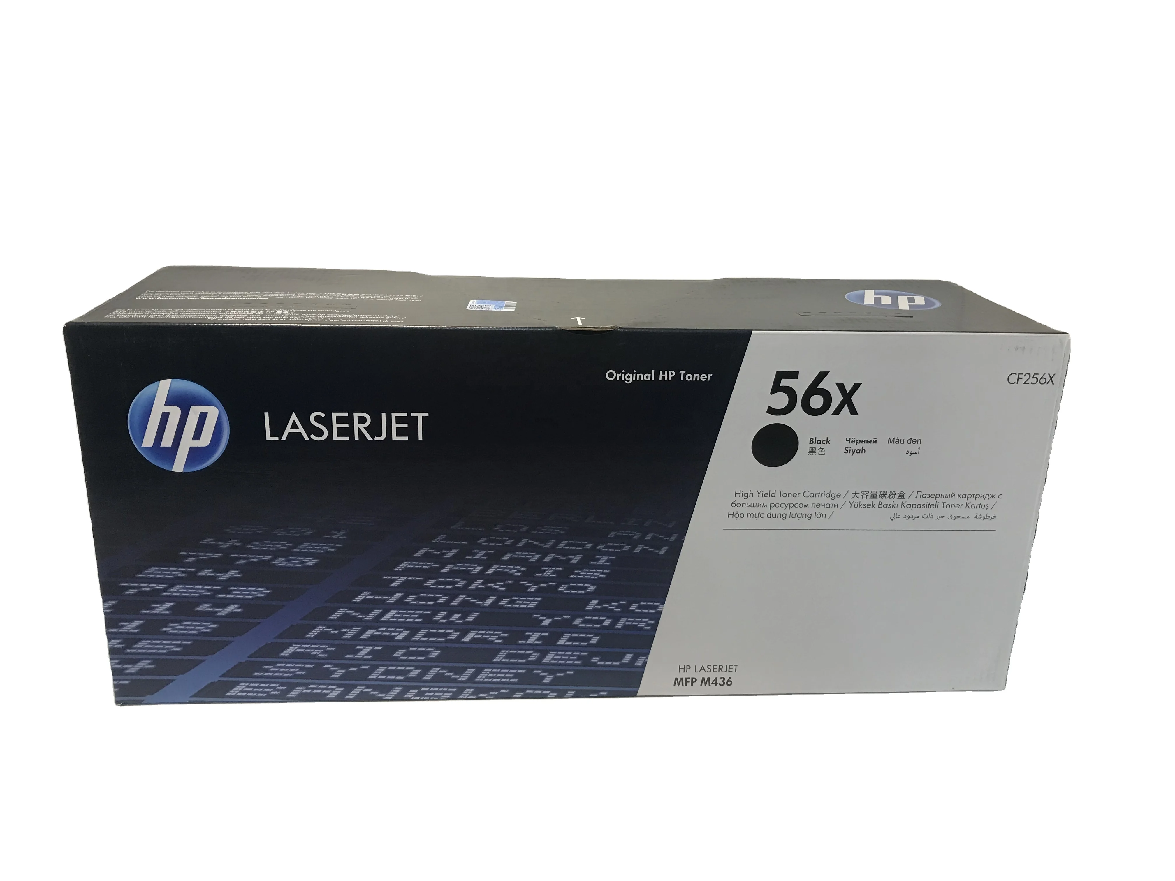 Высокопроизводительный черный картридж с тонером LaserJet HP 56X (CF256X)