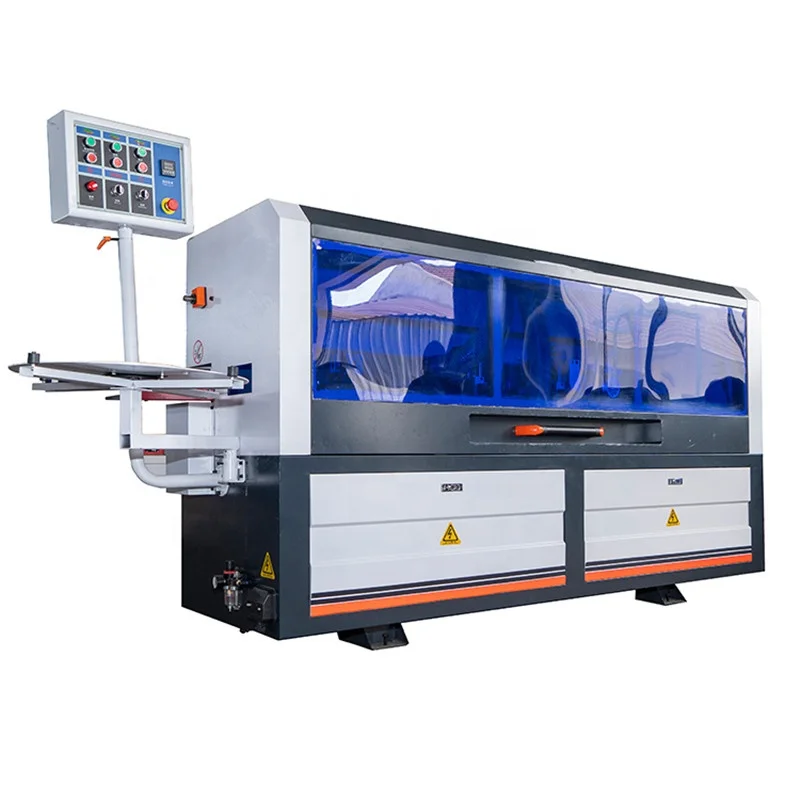 Semi Automatic Edge Banding Machine With Gluing Fine Trimming Scrapping And Buffing