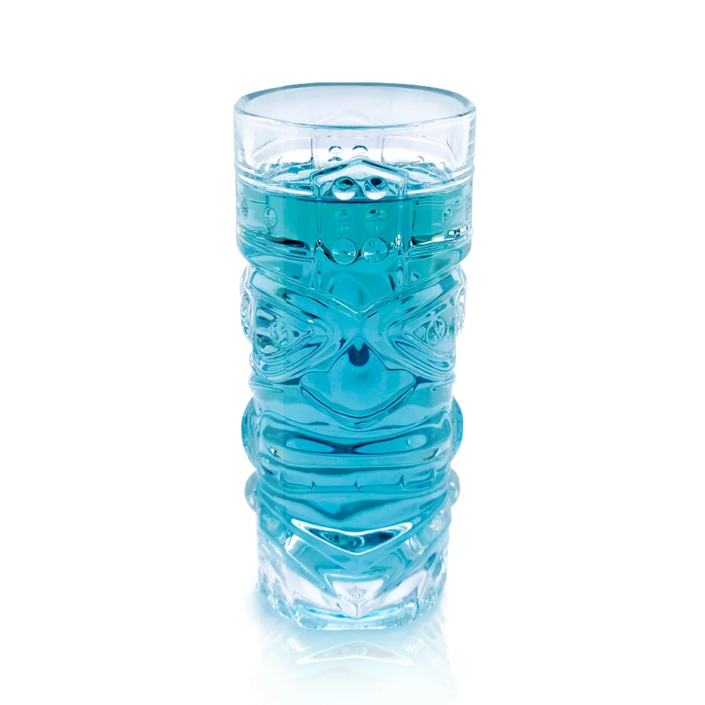 Wholesale Transparent Crystal  Wine Glasses Tall Water Drinking Cocktail Glass Tiki Wine Glasses