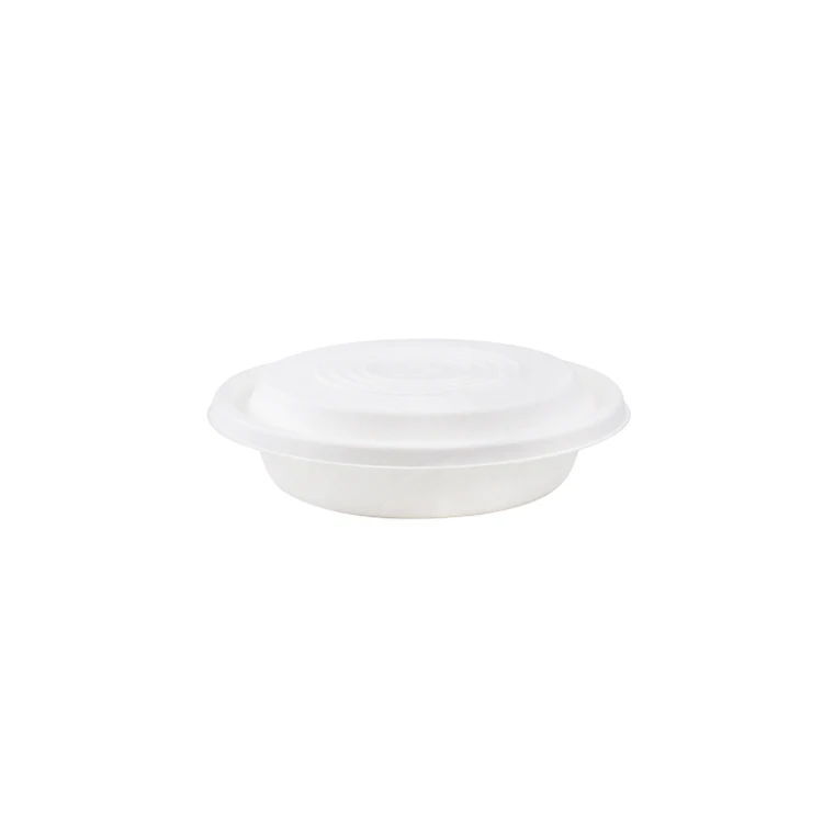 Compostable Food Bowl With Lid, Restaurant Packaging  Biodegradable Dessert Bowl
