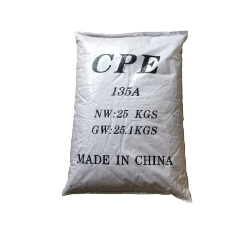 CHinese best Sellers Chlorinated Polyethylene For Pvc Soft Products And Cpe For Pvc Wire Material