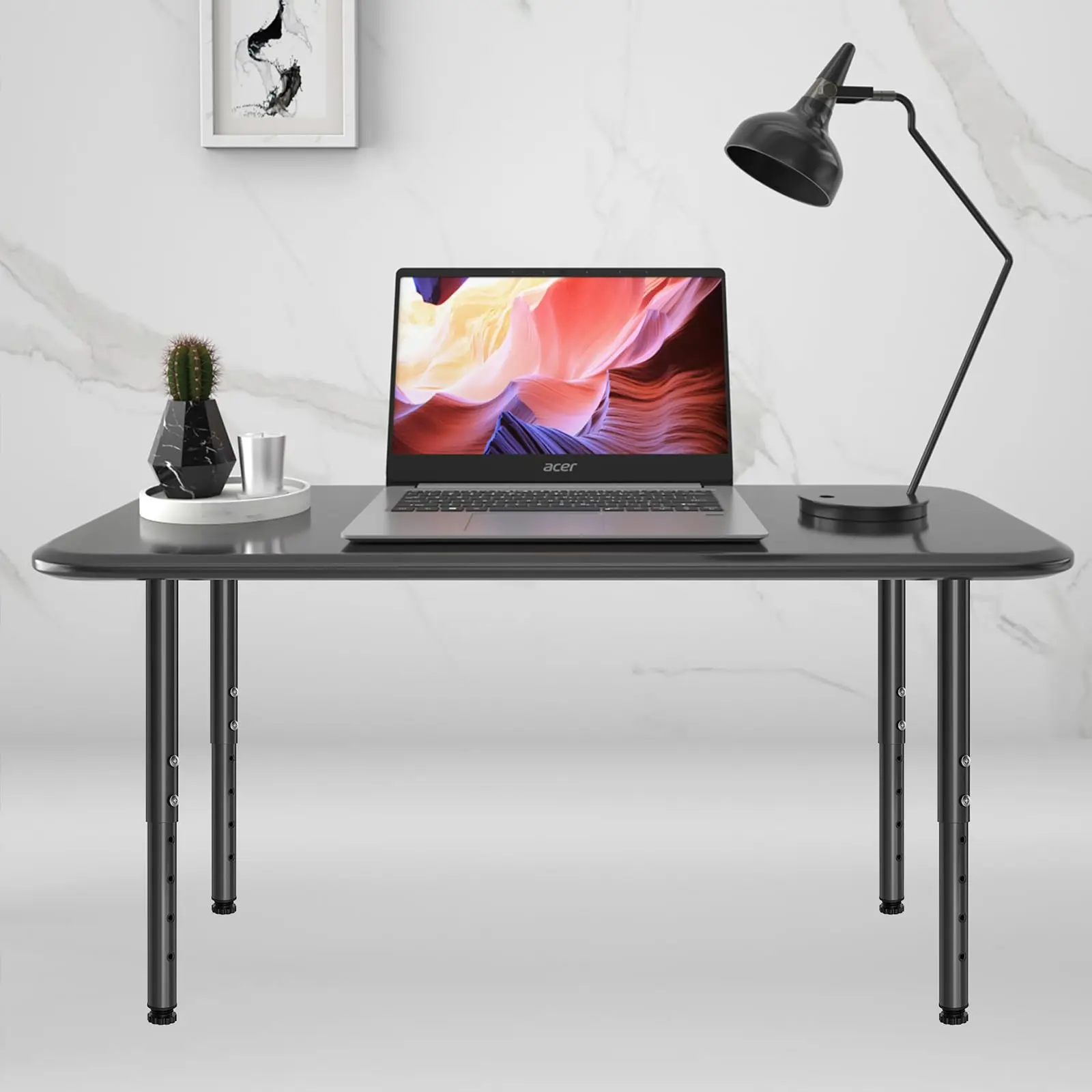 Adjustable Metal Desk Legs Home Office DIY Outdoor Modern Furniture Leg With Push Effect Table Legs Pipe