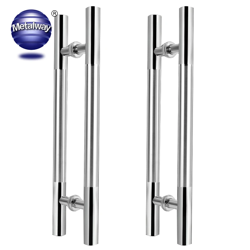 China Supplier 304 Stainless Steel Slide Bathroom Shower Interior Pull Glass Door Handle