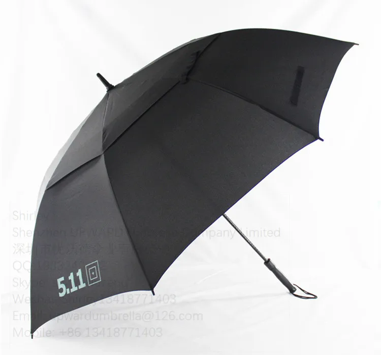 Golf double canopy umbrella personalized business umbrellas heavy duty golf umbrella