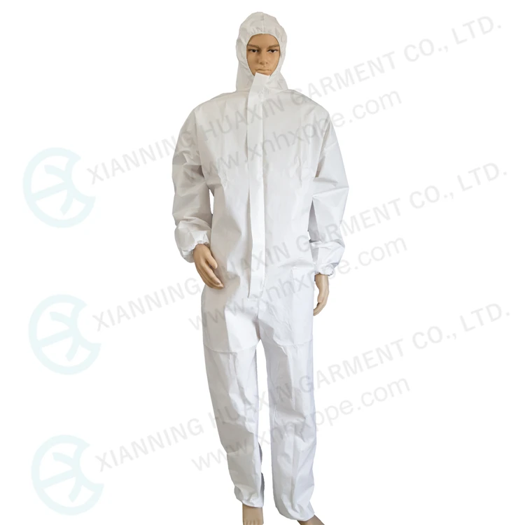 Wholesale Medical Coverall Clothing Disposable Isolation Apparels With Elastic Hood