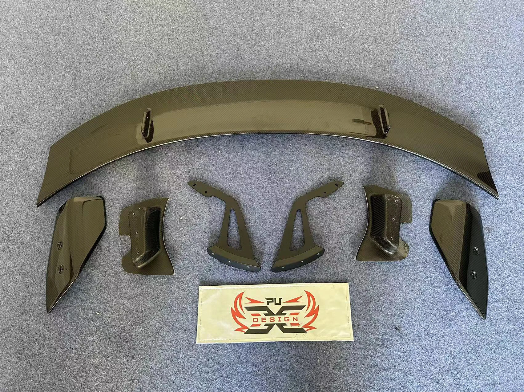 Hot Selling Dry Carbon Fiber A-D Swan Neck Wing for Toyota Supra MK5 MKV A90 A91 Trunk Spoiler Lip Splitter Diffuser Body Kit