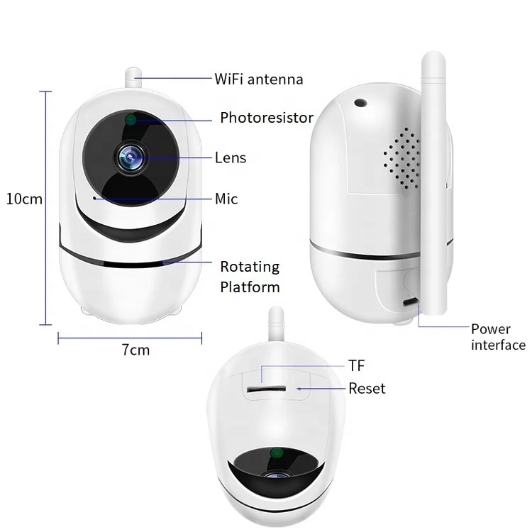  Китай 1080p full hd 360 градусов ip smart wireless wifi мини-камера видеонаблюдения с ночным