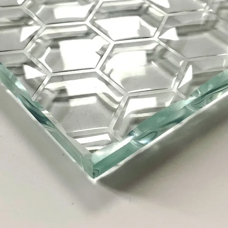 Transparent Molten Glass Texture Design 3D Decorative Cast Molten Glass