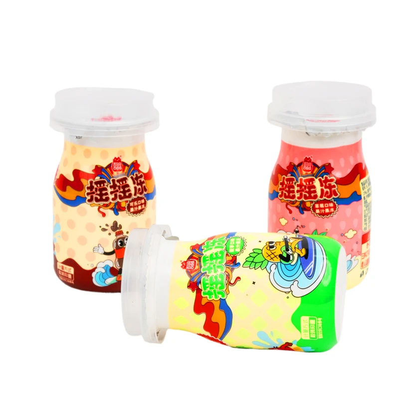 Hot Sale Classic Fruit Jelly Jello Snack Sweet Shaking Cola Flavor Delicious Bulk Pudding Cup Packaging Popular Snack Children