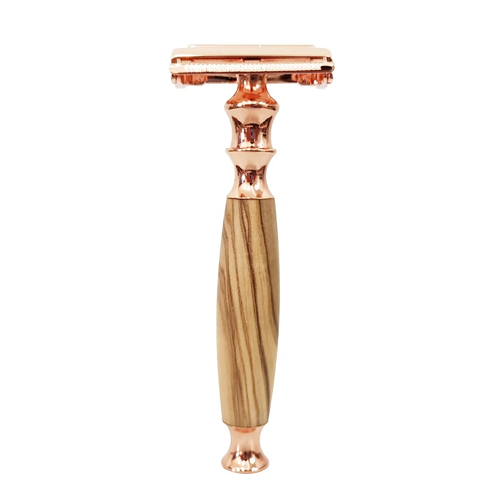 Wood Handle Butterfly Razors Bikini Shaving Razors Body Butterfly Opening Razors