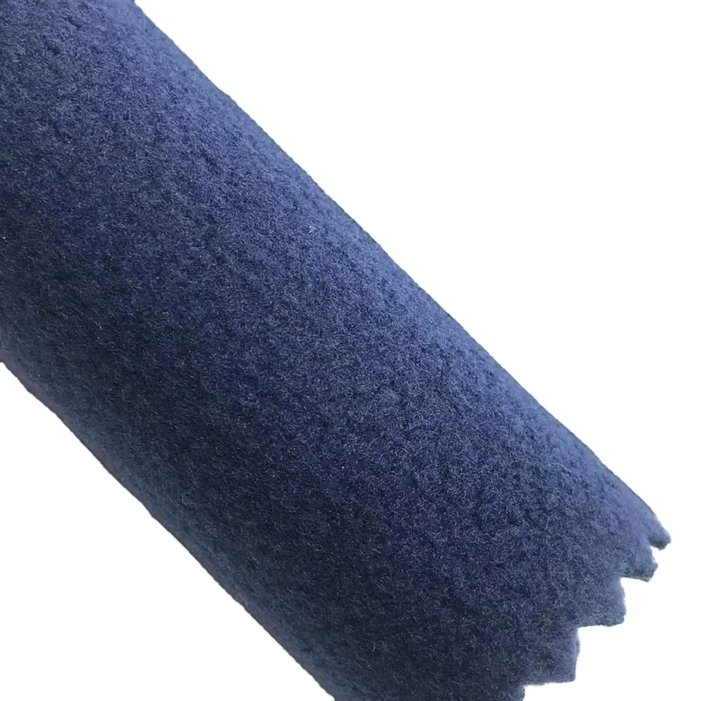 100D cationic mechanical elastic polar fleece for softshell jacket