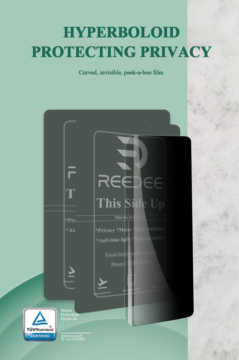 OEM Smooth touch Anti spy Full glue Full cover Easy Installation Privacy screen protector Custom for iPhone 13 14 pro max