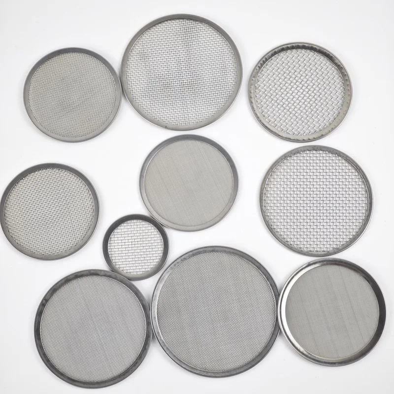 Custom Size 304 316 316L Stainless Steel 2 5 50 150 300 Mesh High precision Woven Wire mesh round filter disc