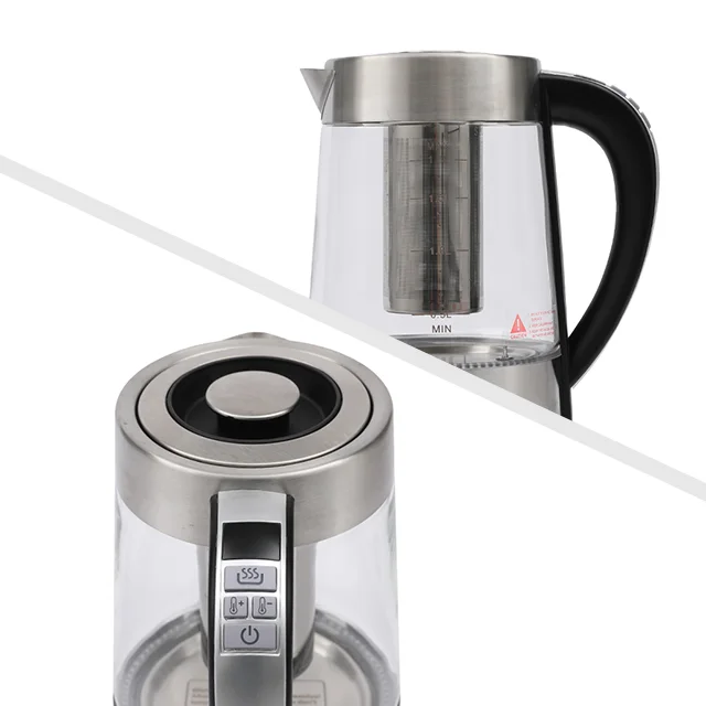 Home Appliance 1500w Fast Boil Cordless High Borosilicate glass electric Water kettle for tea