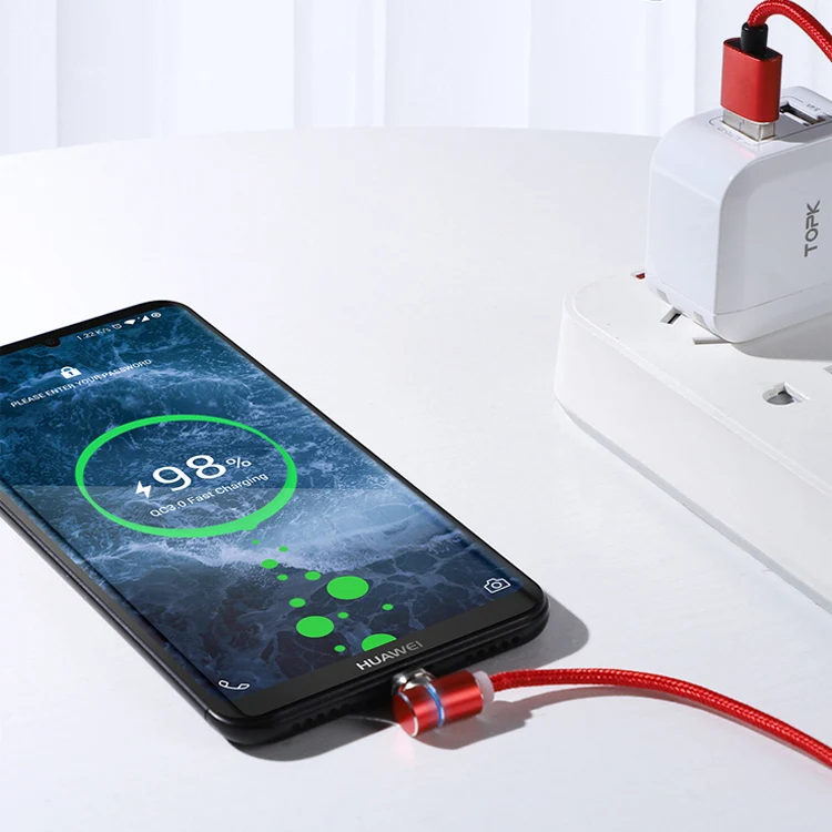 Custom Large Mobile Keyboard High Quality Type C Nylon USB Cable Fast Charging Magnetic Data Cable
