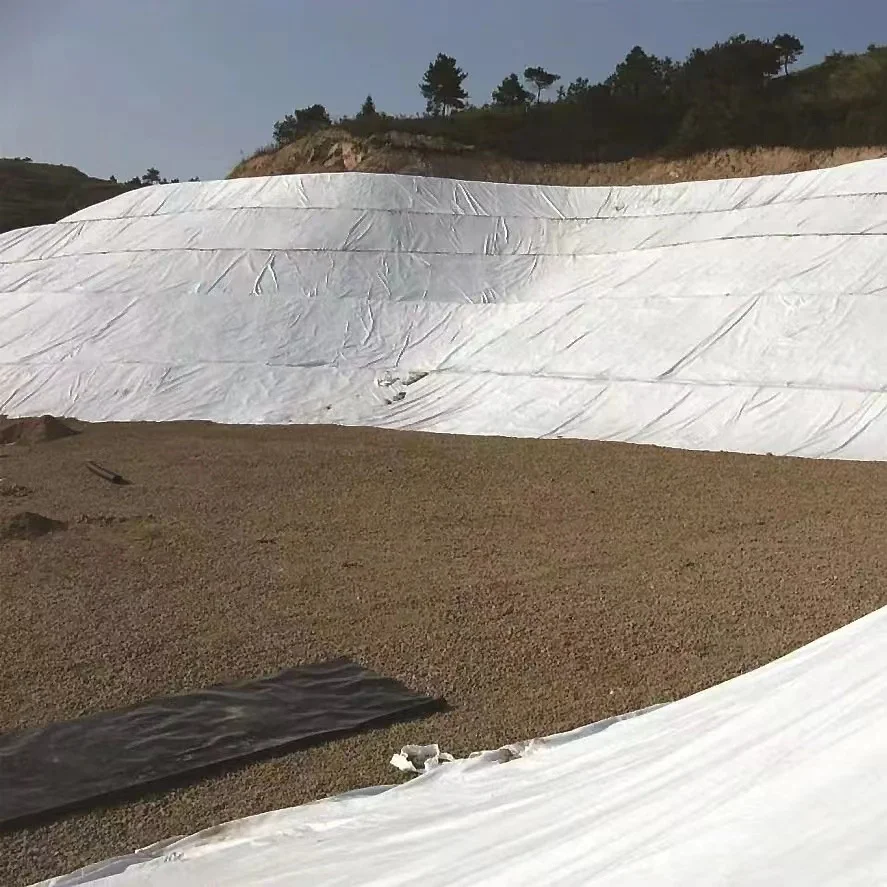 100g 150g landfill reservoir artificial lake tailings dam tunnel lining geotextile compounded with hdpe geomembrane liner