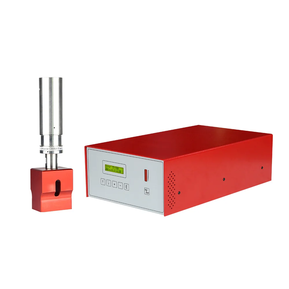 LINGGAO 20kHz plastic welding machine intelligent  welding head electric box ultrasonic transducer
