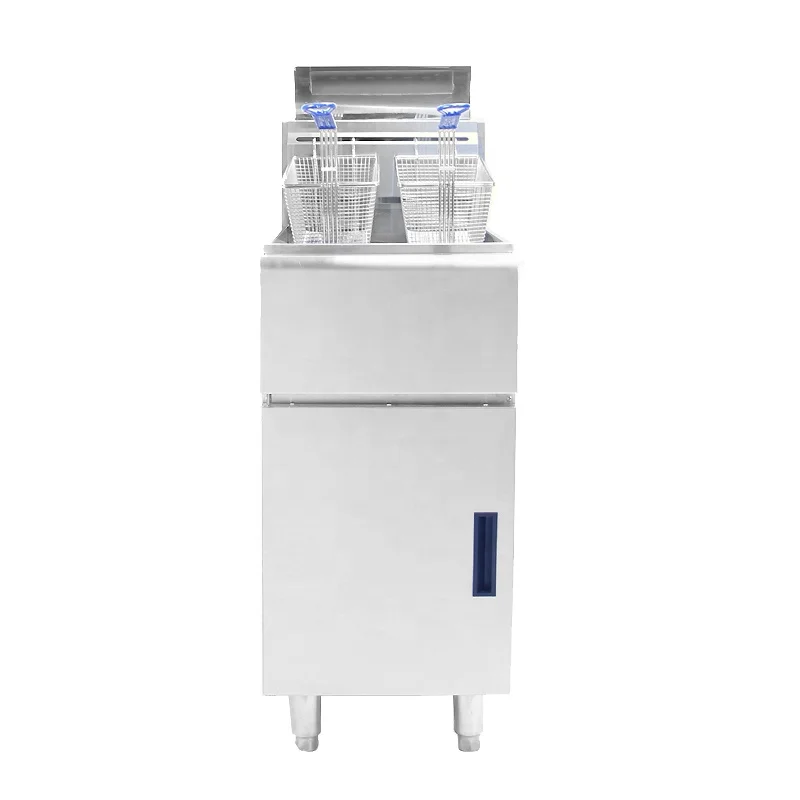Ex-Factory Price 26L Stainless Steel Deep Fryer Single Commercial Kitchen LPG Fryer For Chicken Fish