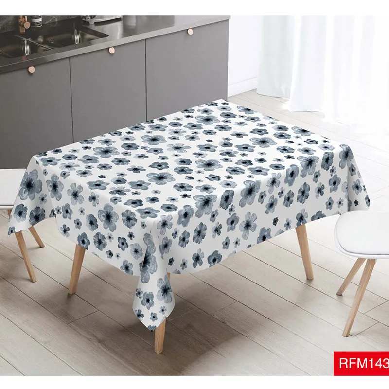 Hot selling pvc oilproof easter tablecloth nonwoven backing modern print pvc tablecloth