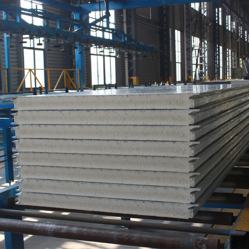 50 мм высокоплотные полиуретановые Изолированные кровельные стеновые сэндвич-панели по заводской цене