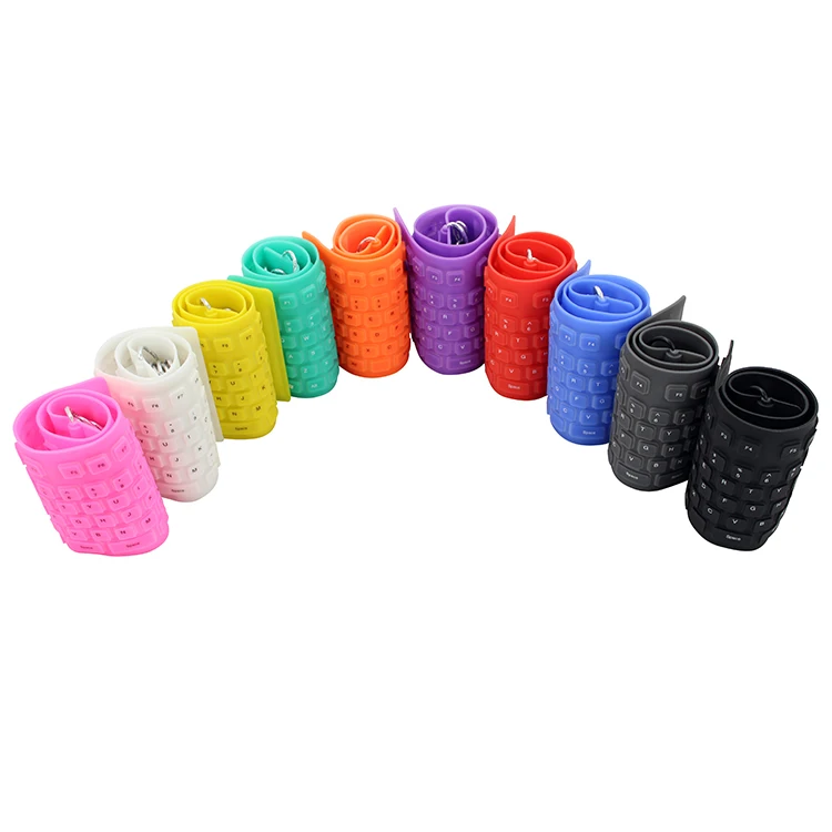 silicone keyboard 109 wired usb washable waterproof and dustproof flexible silicone keyboard for pc/desktop