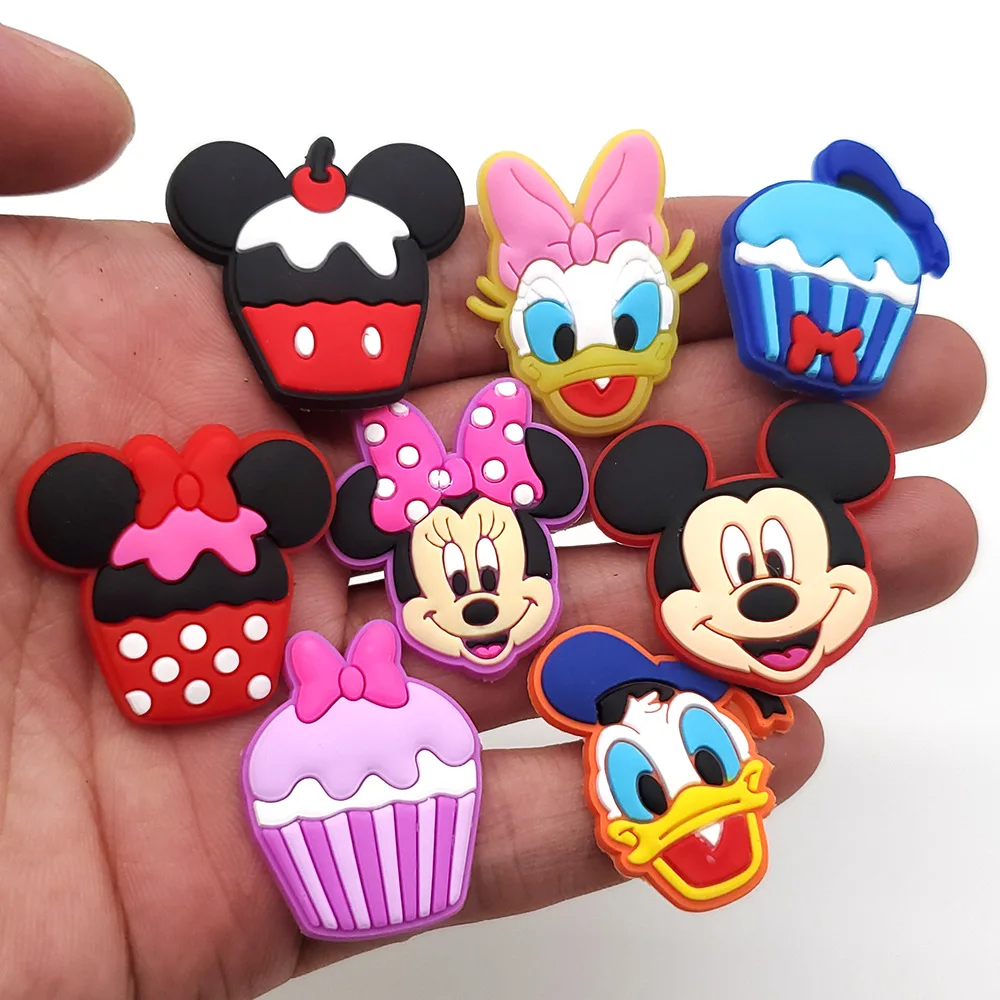 High Quality Custom OEM Cartoon Patterns mouse  charms duck shoe decoration charm bracelet gibbets