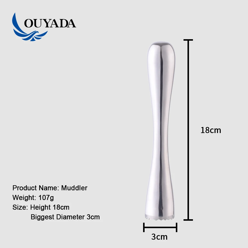 
Factory Direct custom manufacturer long cocktail wood muddler 