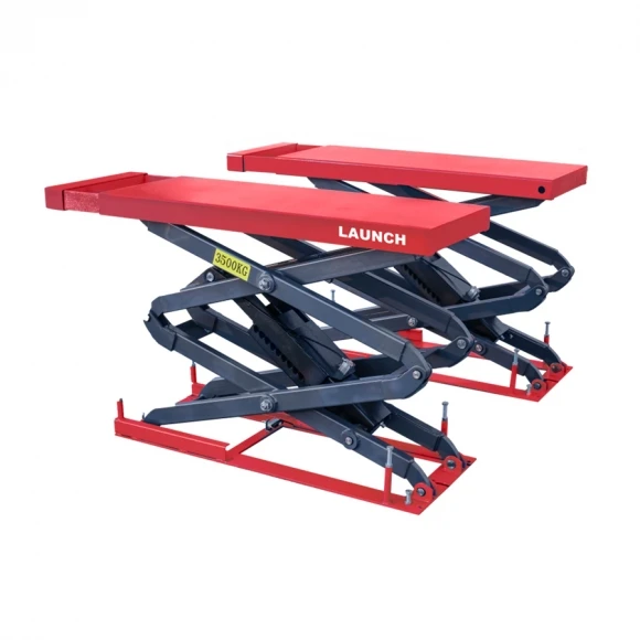 Low Rise Hydraulic Car Lift Auto Pneumatic Scissor for