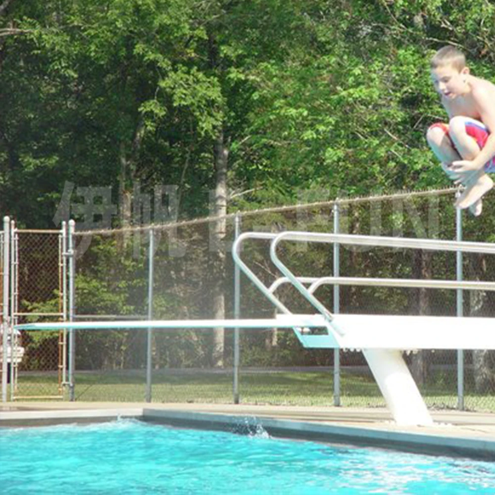 Diving Boards Swimming Pool Fiberglass 1 Set EFDB-V001 1.0 to 2.0 M 90 KG E-FUN SGS Certificate White 30mm