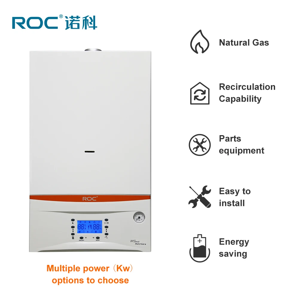 Natural Gas Wall mounted Gas boiler for Hot Water Room Heating Electric MINI Water Heater Gas Boiler 18 KW 24 KW 27 KW 35 KW