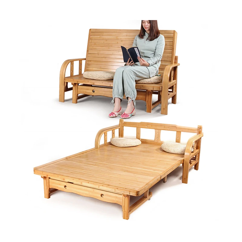 
Cheap Modern Living Room furniture folding bamboo chair bed bamboo sofa bed beds 