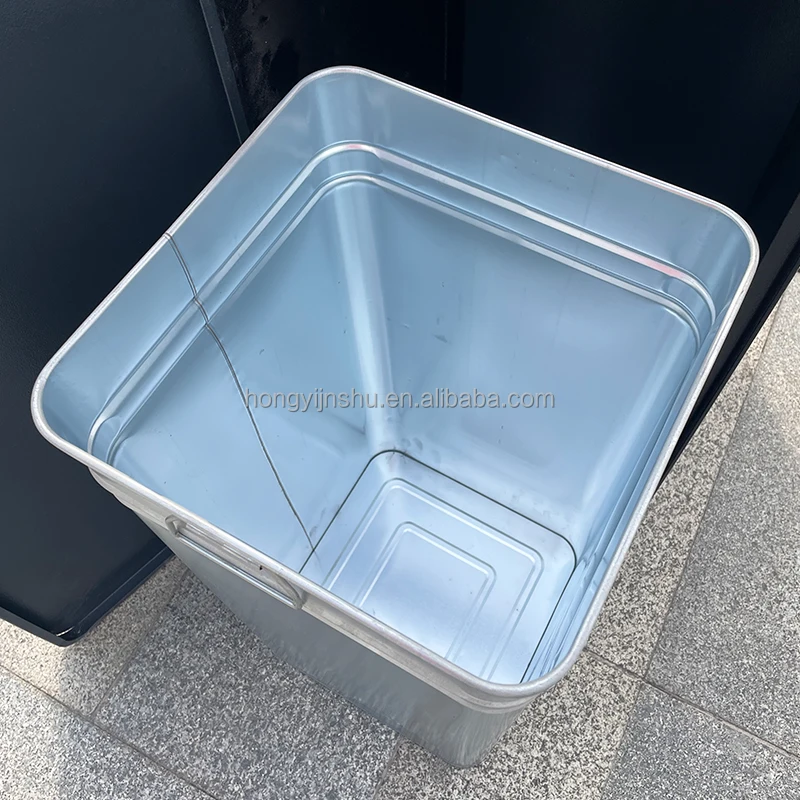 New design commercial trash cans recycle waste bin outdoor park dust bin outdoor trash can