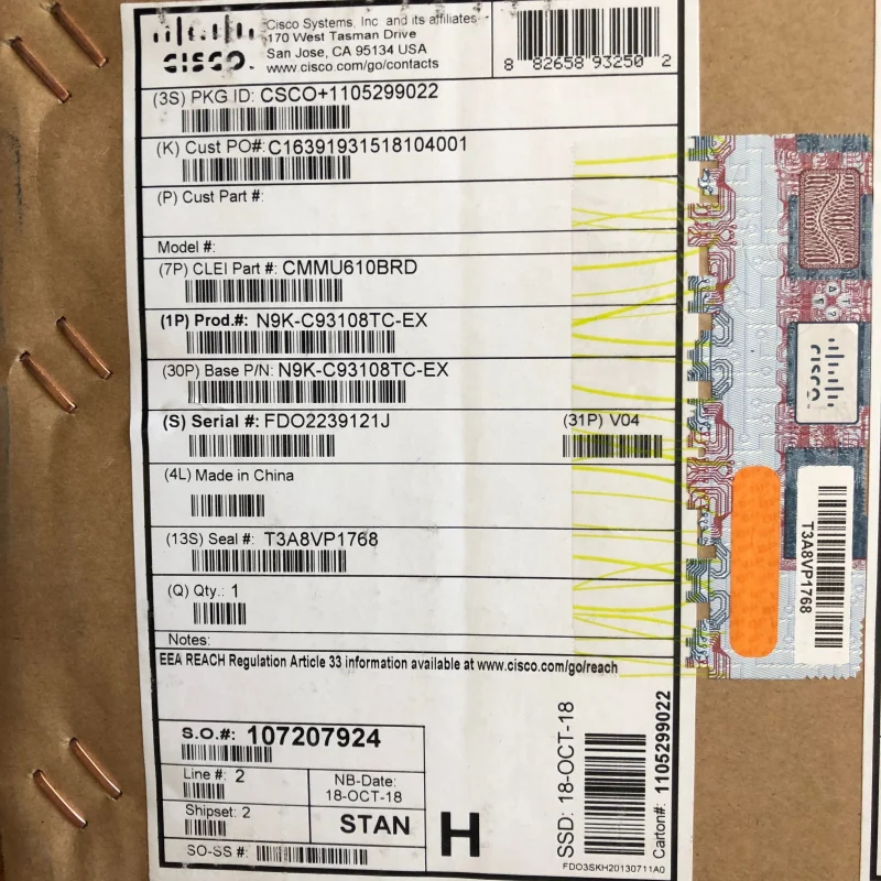 New Original C9500-48Y4C-E 9500 48-port x 1/10/25G + 4-port 40/100G switch