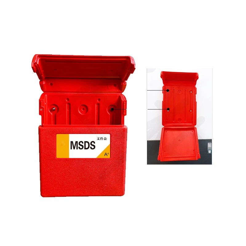 Wall Mounted  MSDS Storage Box Holder Mafnet Fixation