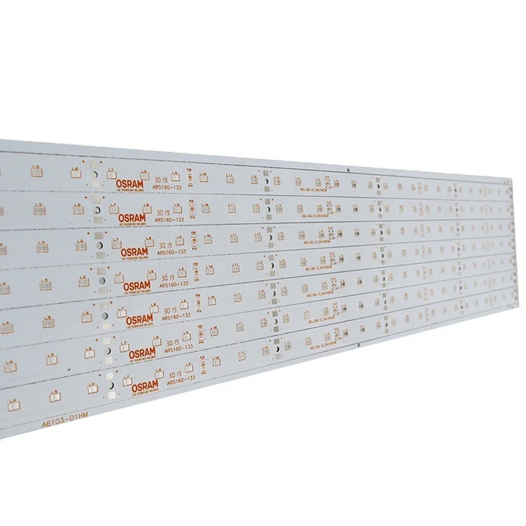 60cm 120cm 150cm 4FT 5FT Metal Pcb Strip Mcpcb Board Aluminum Pcb Circuit Board for T5 T6 T8 Led Tube Light