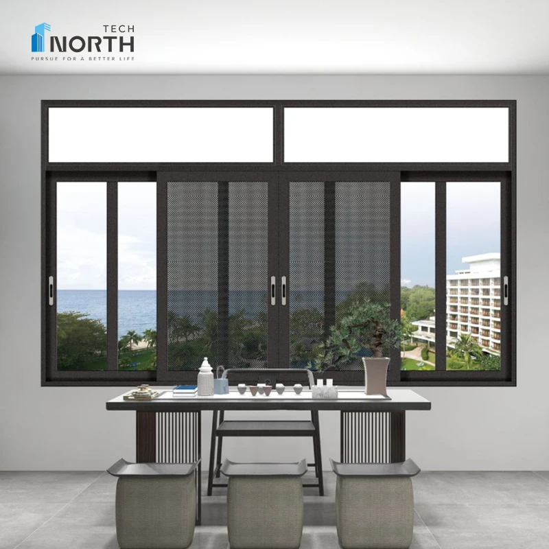 Northtech Customize NFRC-certified aluminum large window triple glazed aluminium windows
