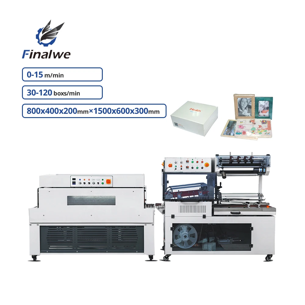 Soap Shrink Wrapping Machine For Water Bottles Automatic Shrink Wrap Machine For Small Box Sleeving Shrink Tunnel