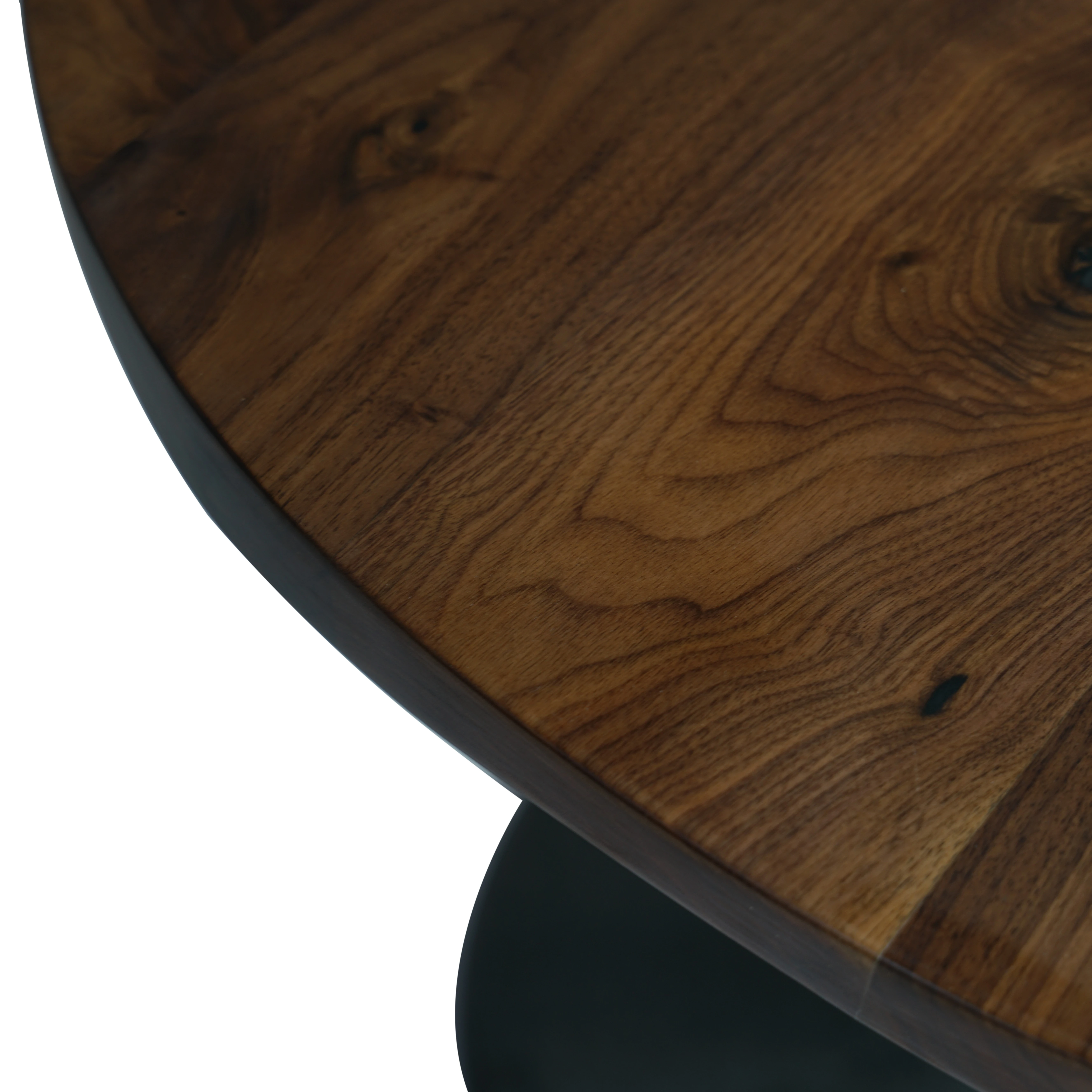 Round Black Walnut Coffee Table Top  live edge 915 x 915 x 45mm