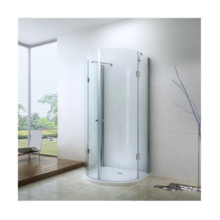 New popular bubble glass shower door 20mm adjustment