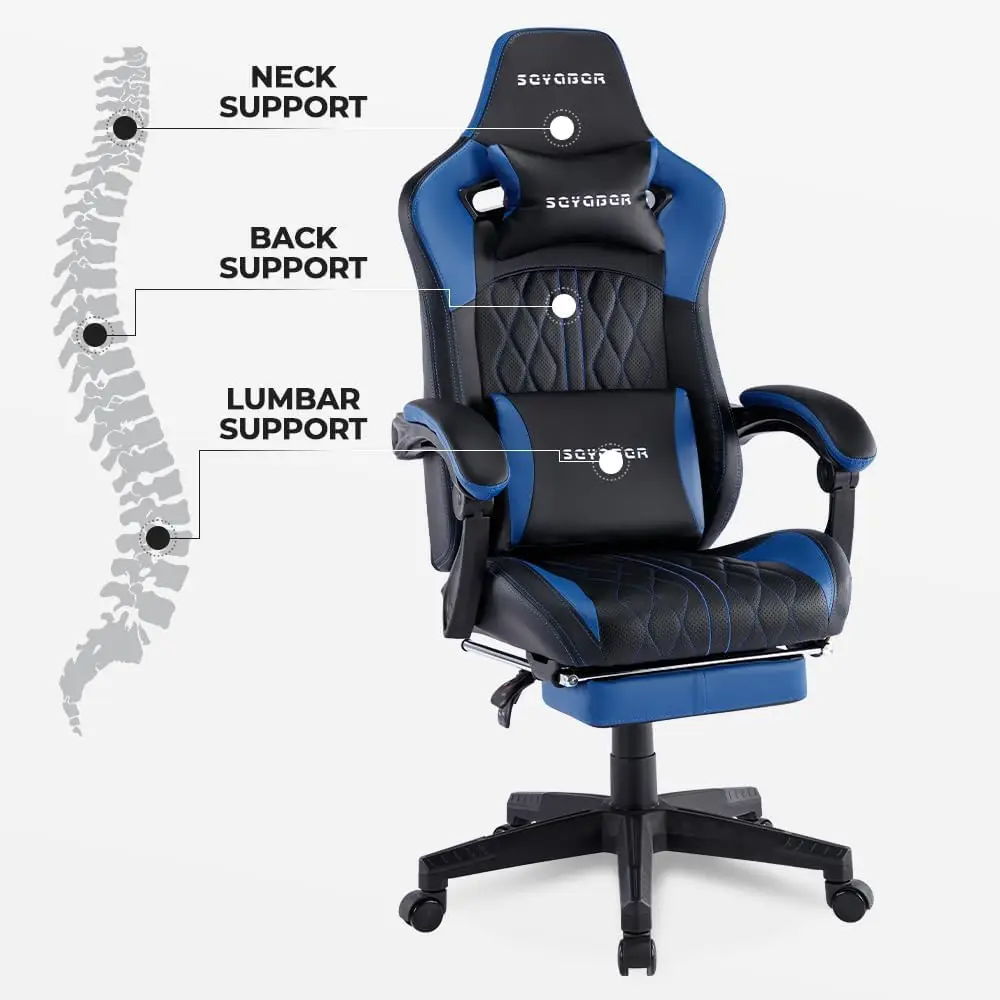 Cheap Price Custom  PU Leather Scorpion Pro Black and Red Office Gamer Gaming Chair for Computer PC Game