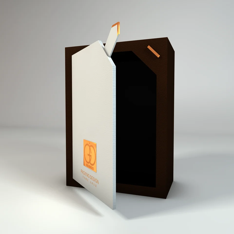 Luxury Customized Package for Perfume Packaging Crepe Paper Rigid Box with Leather Buckle Cosmetic  Gift Box