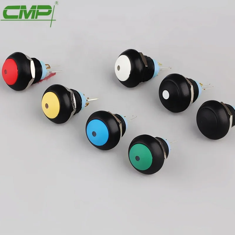 12mm plastic momentary small round button types of micro switches