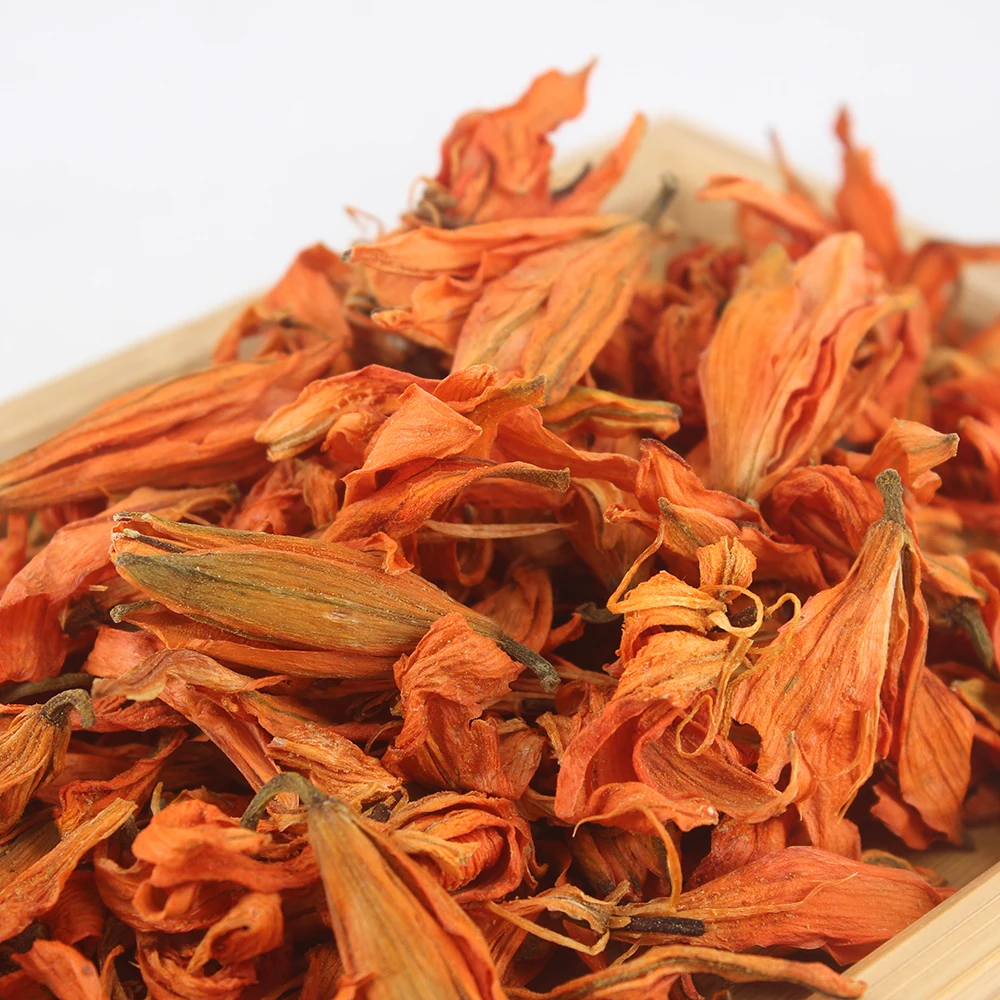 Wholesale Natural Chinese Loose Chinese Herba Tea  Orange Dried Easter Lily Flower Herbal Tea in Bags