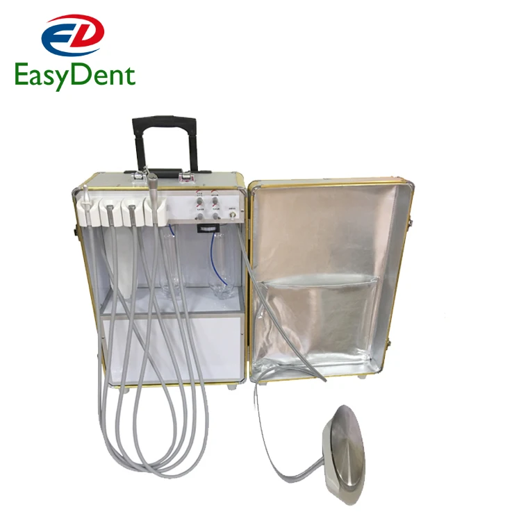 Портативный стоматологический турбинный агрегат с безмасляным воздушным компрессором шприц стоматологическая Мобильная всасывающая тележка