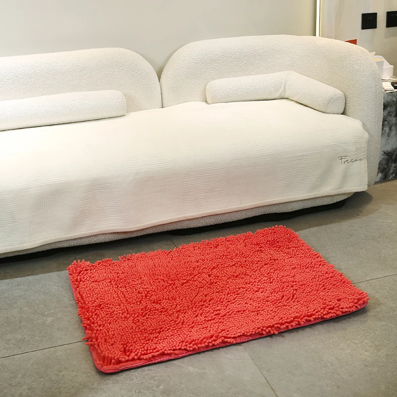 Water Absorbent Soft Microfiber Shaggy Mat Soft Textured super Absorbent Shaggy Bath Rug non slip bath mats for bathroom floor