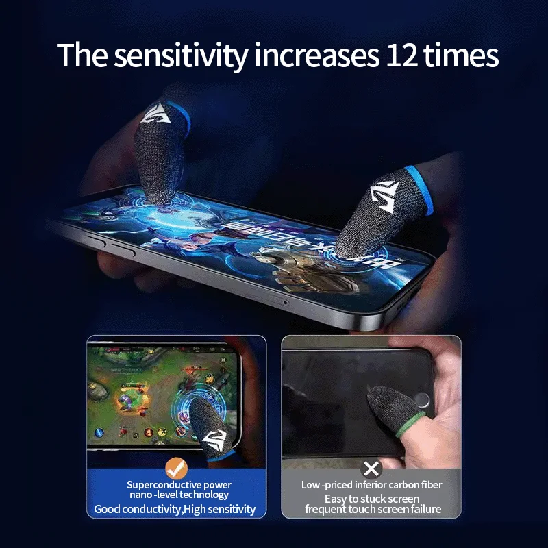 Gaming Finger Cover For PS5 Gamepad Phone Thumb Sleeve Case For PUBG PS4 Breathable gaming finger sleeve mobile games