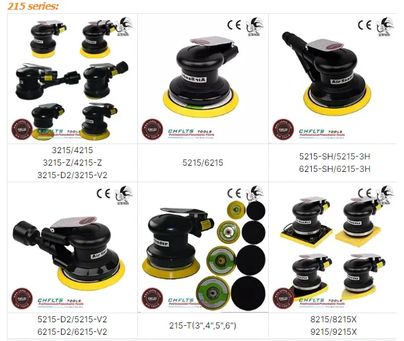 5215 HOT 5 Inch Non Vacuum High Speed 12,000 RPM Random Orbit Air Palm Sander  Car Polisher Machine Pneumatic Tools